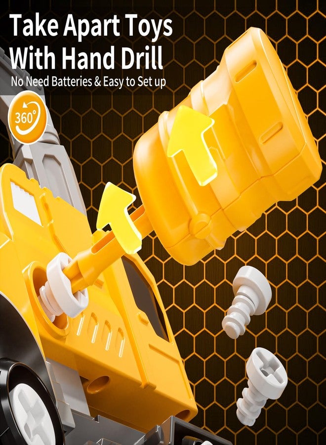 WATUDOU Toys for Ages 5-7, 5-in-1 Take Apart Construction Vehicle Trucks Transform to Robot, 5 6 7 8 Year Old Boy Christmas Birthday Gift Ideas, Robot Toys for Kids 4-8 - Image 4